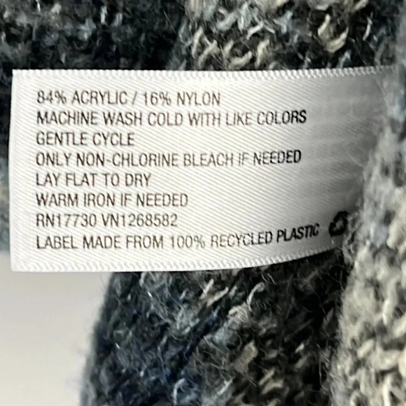 Knox Rose Waterfall Open Front Sweater Cardigan Southwest Boho Size L - Picture 10 of 10